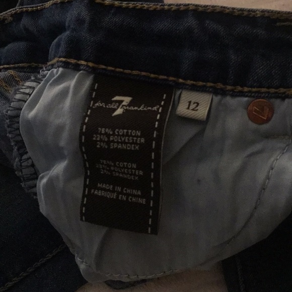 7 For All Mankind girl skinny crop jeans! - Picture 3 of 4